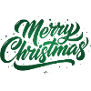 Merry Christmas in Green
