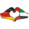 Allemagne Émirats arabes unis Drapeau