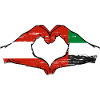 Autriche Émirats arabes unis Drapeau
