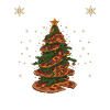 Merry Christmas Pizza Christmas Tree