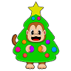 Monkey Christmas Christmas Tree