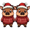 Pig Christmas Team Wild Boar