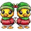 L’équipe de Noël des canards