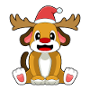 Chien Noël Renne
