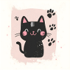 POD Chat empreinte 4