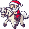 Cheval Père Noël