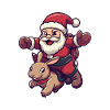 Hase Weihnachtsmann