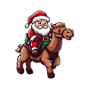 Kamel Weihnachtsmann