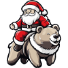 Bear Santa Claus