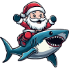 Shark Santa Claus