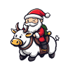 Vache Père Noël