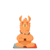 Lamaste – Lustiges Lama in Meditation