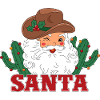 Santa Claus and cacti