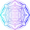 Mandala blue