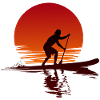Stand Up Paddle Sunset