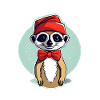 Tenue de Noël suricate