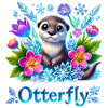 Eis Otter mit Otterfly Schriftzug
