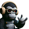 Cooler Häkel Gorilla
