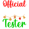 Official Cookie Tester Sweets Christmas