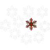 Tartan Snowflake Centerpiece