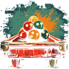 Billard Comic Stil