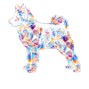 Norwegian Elkhound Geometric