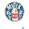 Japanese milk in a bottle