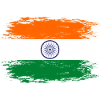 Drapeau de l’Inde aspect utilisé