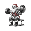 Merry Liftmas Gym Santa