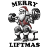 Merry Liftmas Gym Santa
