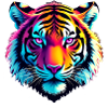 Synthwave Tiger
