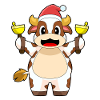 Cow Christmas Christmas Bells