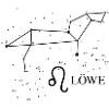 Tierzeichen Löwe mit Sternbild