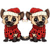 Hyäne Weihnachten Team