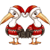 Pelican Bird Christmas Team