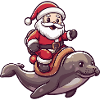 Robbe Tier Weihnachtsmann
