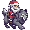 Wolf Weihnachtsmann
