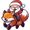 Fuchs Weihnachtsmann