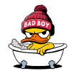 Evil Bad Boy Duck Duck Duck Rubber Duck Bathtub