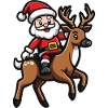Cerf Père Noël