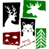 Forest and deer nature