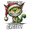 grinning cat at Christmas