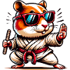 Cool Hamster Martial Arts Master