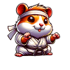 Hamster Karate Fighter in Kimono