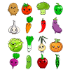 Kawaii vegetables