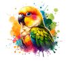 Yellow-headed Parakeet Motif