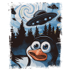 Cool funny penguin