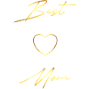 Best Mom gold Design