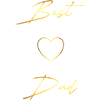 Best Dad gold Design