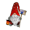 Blue Light Gnome Christmas Gnome